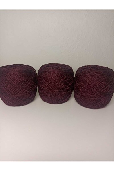 kartopya Vişne Çürüğü Renkli Koton Örgü İpi 300gr(3x100 Gr)