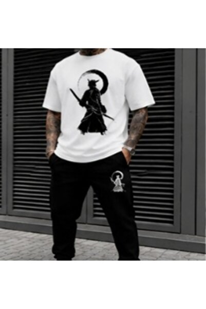 ship master Summer Collection New Arrival T-Shirt & Shorts Set Printed Patter...
