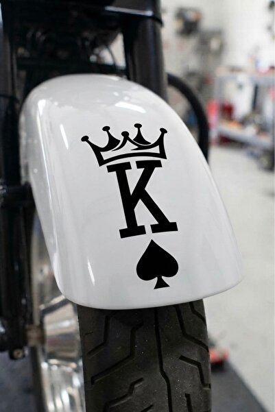 Yalıgraf Reklam Tabela King of Spades Motor Fender Sticker Motorcycle and Veh...