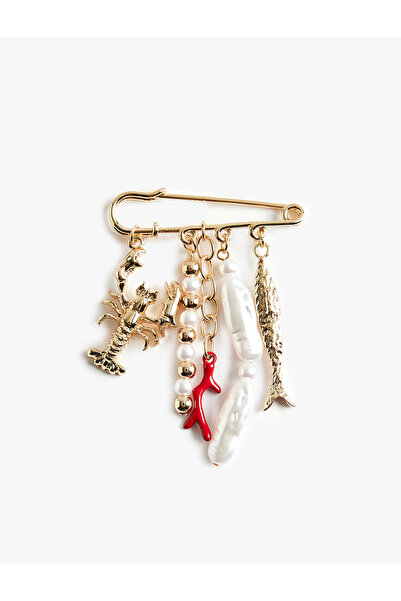 Koton Deniz Temalı Metal Charm Detaylı İğne Broş