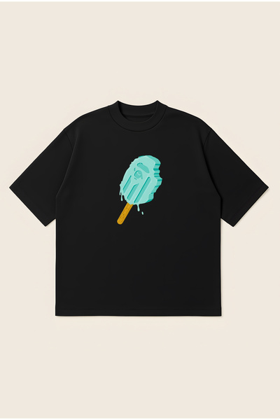 Moon Dancer Μπλουζάκι BAPE Blue Ice Cream Oversize Boxy Cut Unisex 100% Βαμβα...