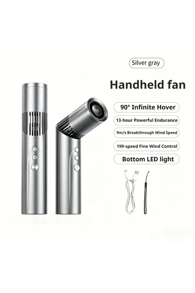 Choice silver gray Lipstick Fan Portable Outdoor 199 Speed Brushless High Spe...