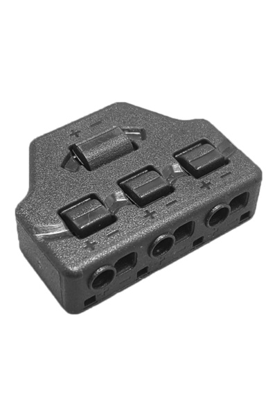 unbranded Splitter block TOOL-0096 για LED καλωδιοταινίες, 3-port, μαύρο