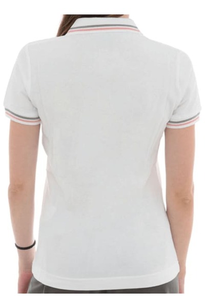 Kappa Tricou polo din bumbac pique pentru femei, Kappa, LOGO MALTAX WSS SLIM, Alb, S