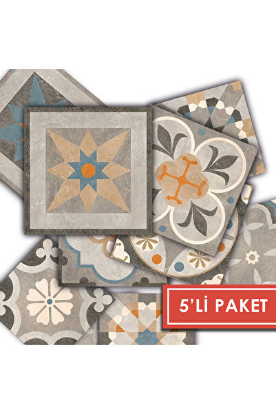 TİNK Kendinden Yapışkanlı Kayısı Desenli Pvc Karo 10x10 Cm 5’li Paket