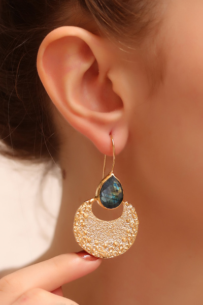 Pierres Delicates Özel Tasarım Labradorit Küpe