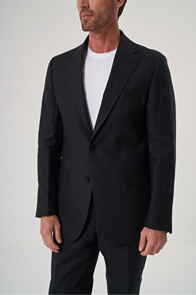 Velvarde Linen Tek Jacket Black