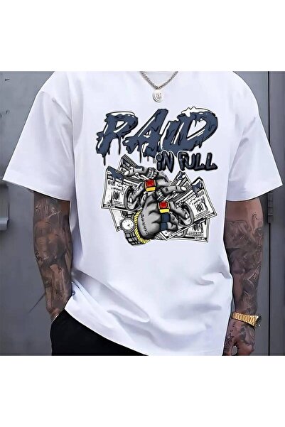 12 Teknoloji Men'S Short Sleeve T-Shirt Featuring 'PAID IN FULL' Graphic Prin...