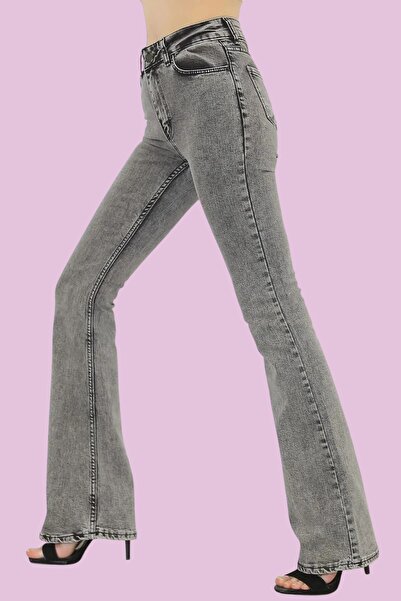 Livik Spanish Style Smoked Lycra High Waist Women's Jeans – Comfortable Stret...