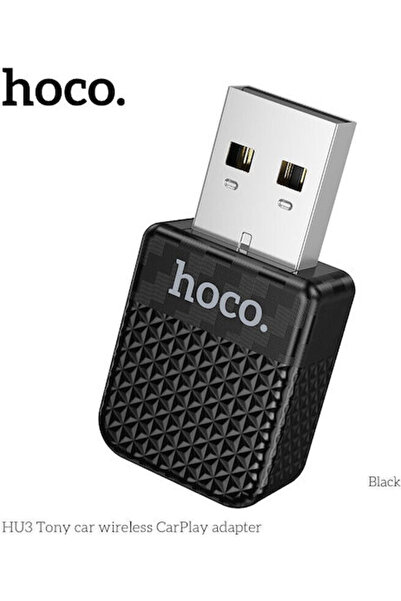 hoco. Hoco Hu3 Tony Ασύρματος Αντάπτορας Carplay Αυτοκινήτου USB Type-C Μαύρο