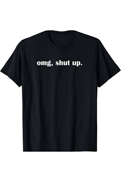 212Wear تي شيرت رجالي بطباعة ساخرة "OMG, SHUT UP" - قميص ناعم وقابل للتنفس بر...