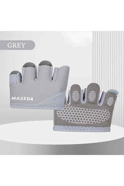 Choice5 M Gray GTUBIKE 1 Pair Small Lightweight Four-Finger Workout Gloves – ...