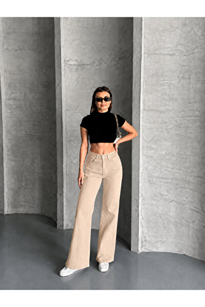 Safari Women's Spanish Flare High Waist Jeans 100% Cotton