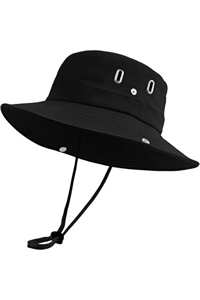 OEM Pălărie de Turism Boonie Pescar Protectoare Respirabilă UPF50+ Negru L