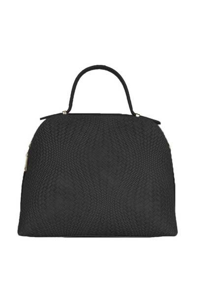 matis atelier Geantă de damă din piele Agatha - Negru