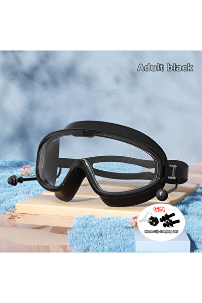 Choice Adult black 2025 Large Frame Swimming Goggles for Adults Kids High Qua...