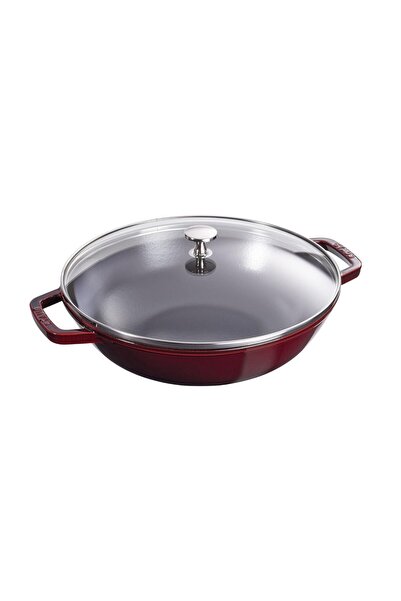 STAUB Tigaie wok, fonta, 30cm, Grenadine -