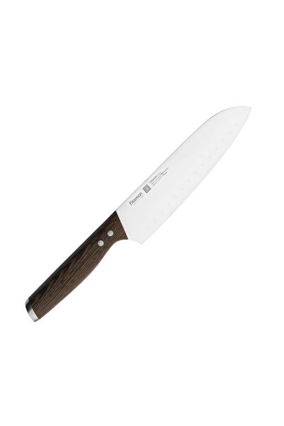 Fissman Cutit santoku, Fissman, Lama 18 cm, Otel X50Cr15MoV, Maner din lemn, ...