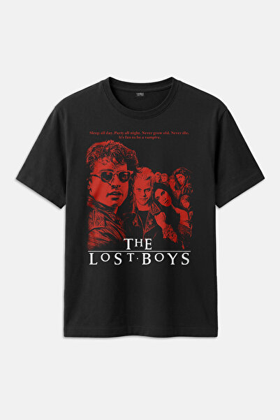 Kendim Seçtim Tricou unisex negru cu imprimeu The Lost Boys Movie Cinema Vamp...