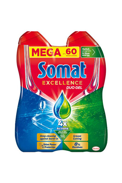 Somat Detergent Lichid pentru Masina de Spalat Vase - Excellence Duo Gel, 60 ...
