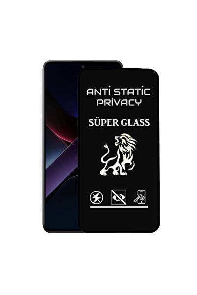 Xiaomi Poco X7 Pro Tam Kaplayan Anti Statik Hayalet Süper Cam Ekran Koruyucu