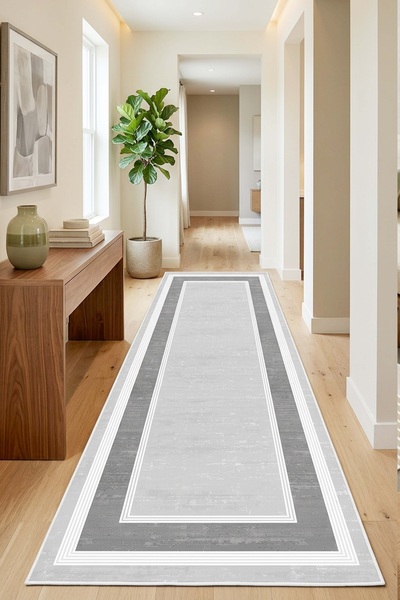 West Home Makinede Yıkanabilir Kaymaz Taban Leke Tutmaz Dijital Salon Mutfak ...