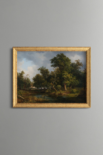 epiqart Forest Landscape - Vintage Patterned Painting - Fine Model