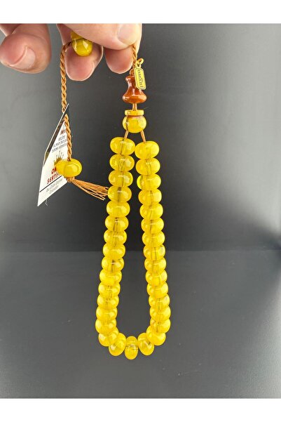 Jewel Custom Made Faturan Sıkma Amber Prayer Beads (8.5-13 mm) Signed by Mast...