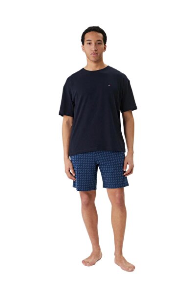 Tommy Hilfiger Erkek Siyah Şortlu Pijama Takımı UM0UM03834