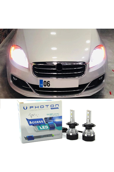 Photon Fiat Linea Led Xenon Sis Farı Ampulü H1 Access Yeni Seri Beyaz