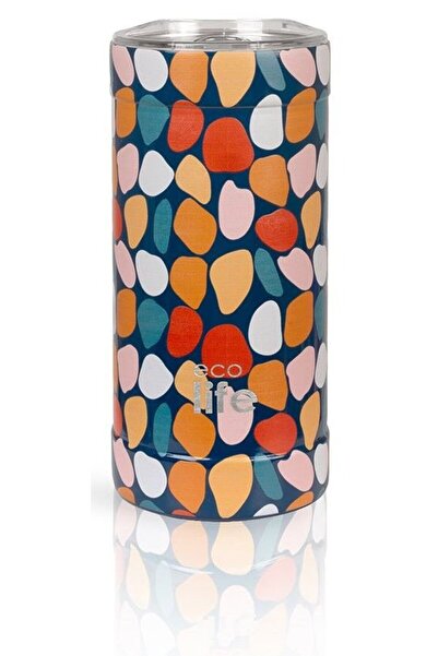 Ecolife Μεταλλικό Θερμός Καφέ Χρώμα Πέτρες 500ml (33-BO-4180)