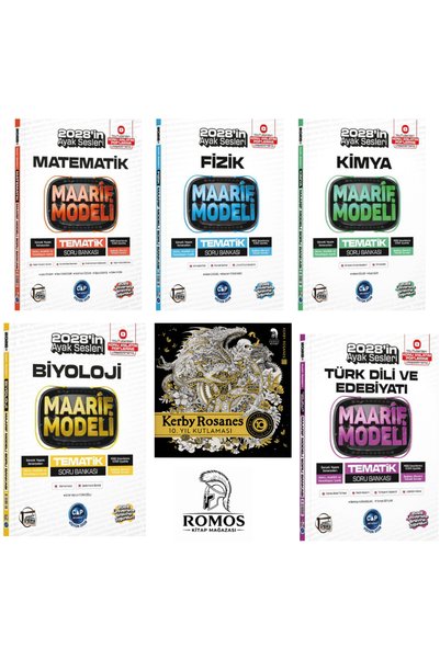 Romos Yayınları 2027 Çap Yayınları Maarif Modeli Soru Bankası Seti + Kerby Ro...