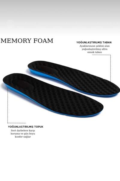 Liger Memory Foam Ayakkabı Tabanlığı Ortopedik Spor Düz Tabanlık Topuk Dikeni...