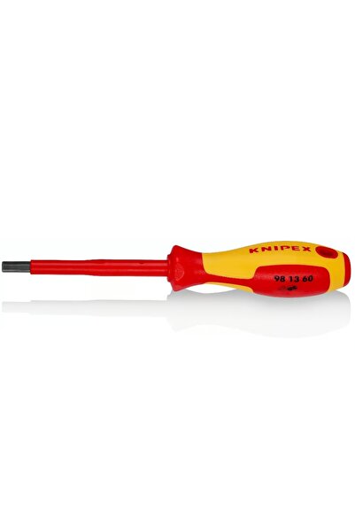 Knipex Επαγγελματικό Μονωμένο Κατσαβίδι Άλεν 98 13 60 - 1000V VDE Εξάγωνο 6mm