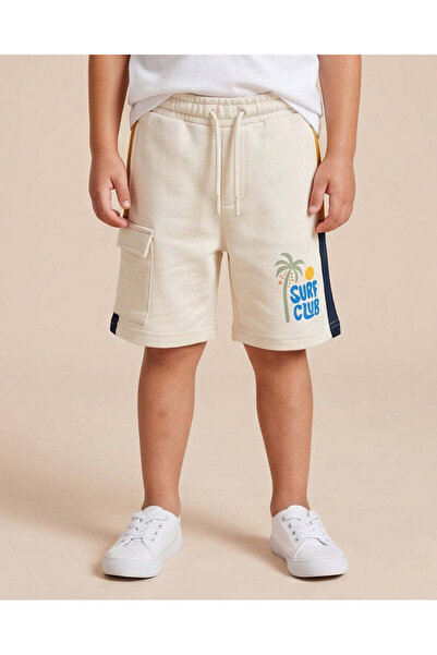 REDTAG Boys Beige Basic Shorts