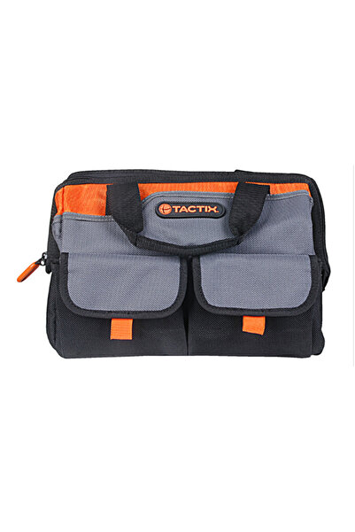 Tactix 323143 Τσάντα Εργαλείων Με Φερμουάρ Και Θήκες 40.5 × 28 × 30.5cm