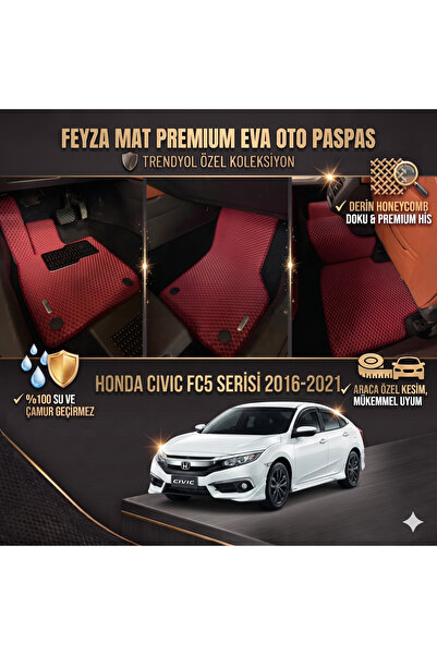 FEYZA OTO HONDA CİVİC FC5 2016-2021 SERİSİ ARACA ÖZEL EVA PASPAS TAKIMI FEYZA...