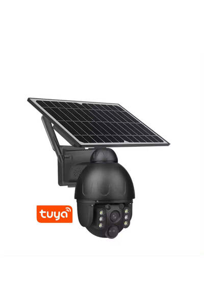 Beseder Cameră de Supraveghere WiFi Tuya Exterior, 2MP, cu Panou Solar, Rotir...