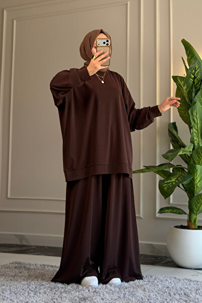 Suede Style 6578 - قماش محبوك فضفاض ومريح وأنيق من نوع Vanizeli Modal - طقم ع...