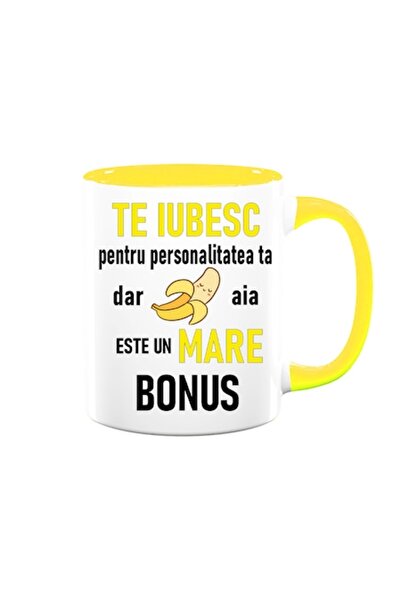 OEM Cană cu mesaj amuzant: "Te iubesc pentru personalitatea ta, dar pe asea b...
