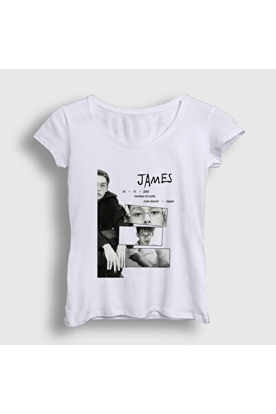 Presmono Ženska bela James K-Pop Cortis majica 612419tt