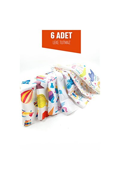 Empressco Yıkanabilir 30x50 cm, leke tutmayan, 6'lı beslenme örtüsü seti