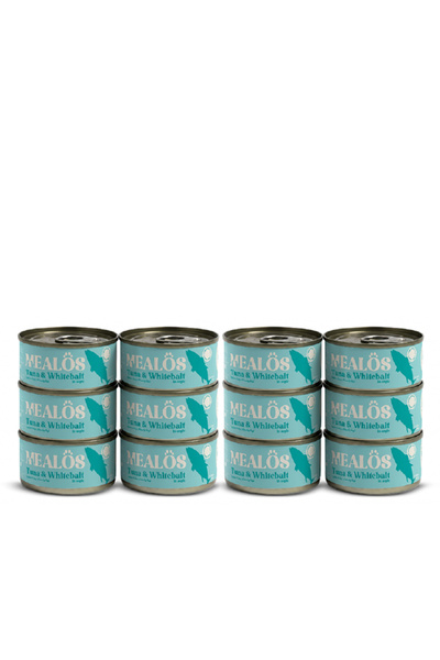 MEALOS Milos Canned Wet Cat Food with Tuna and White Fish in Jelly 12 Pcs in 80g