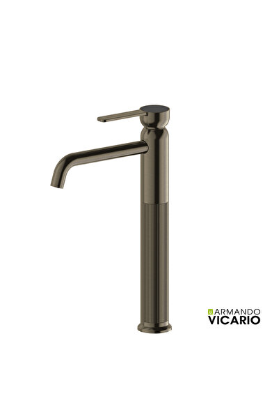 ARMANDO VICARIO LUMIERE Μπαταρία νιπτήρος υψηλή με βαλβίδα clic-clac Black Br...