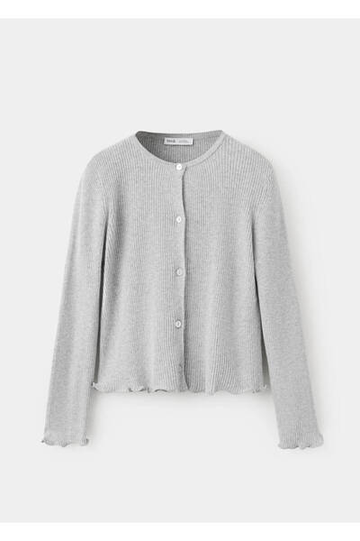 MANGO Kids Ribana pamuk karışımlı cardigan
