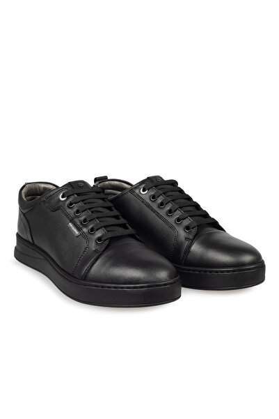 Mario Lavalle , pantofi casual bărbați model 101, piele naturală, Negru