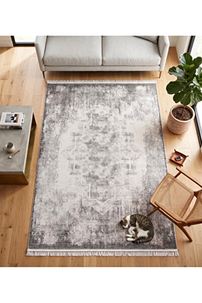 Merinos Elegance Serisi %100 Akrilik Eskitme Göbekli Salon Oturma Odası Halıs...