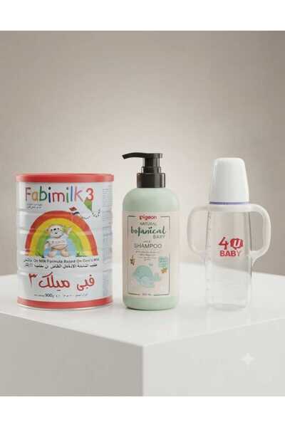 Fabimilk Fabie Milk 2 (800g) + Pigeon Baby Shampoo + Bebirona 275ml - Baby Es...