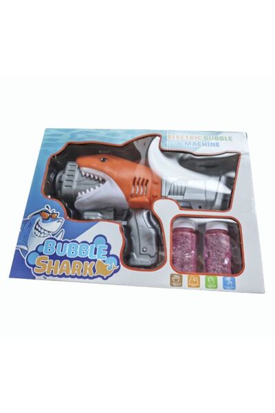 Bubble Pistol cu rechin, cu design de rechin, soluție inclusă, jucărie de ext...