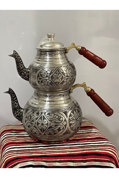 uzunoğlu bakır ürünleri Uzunoğlu Copper Copper Antep Teapot Medium Size